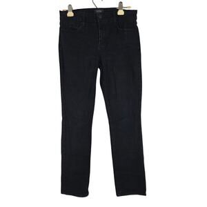 NYDJ Sheri Slim Jeans 8 Womens Lift Tuck Technology Dark Wash Mid Rise